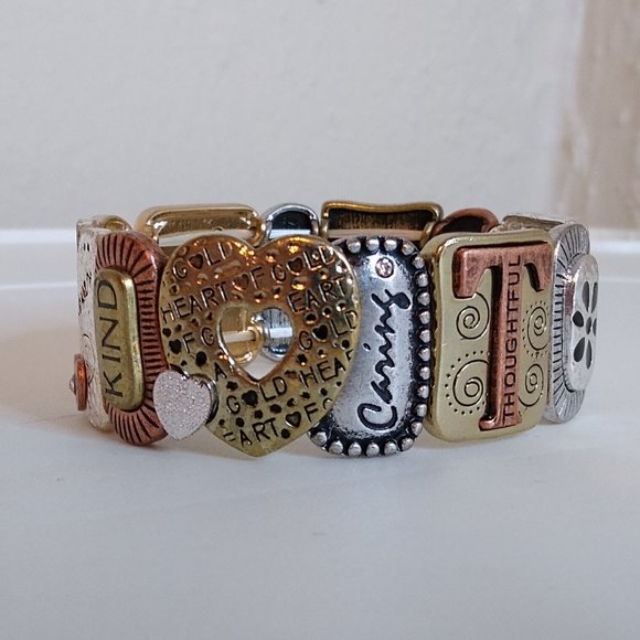 Love Forever Mother Metal Stretch Bracelet - Picture 2 of 14